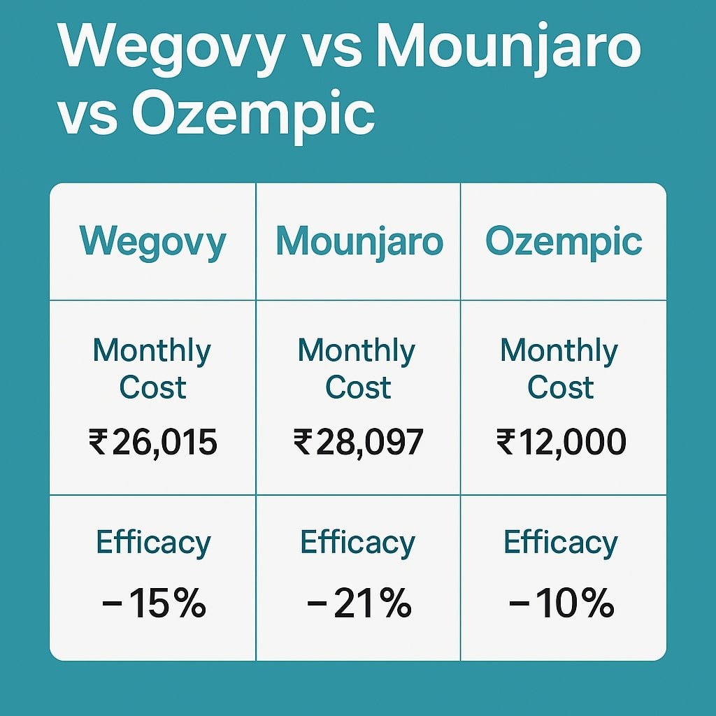 Wegovy vs Mounjaro vs Ozempic